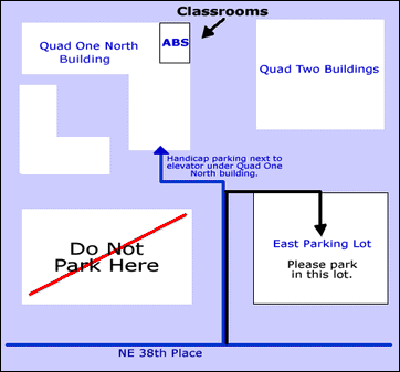Seattle computer classroom training facility parking